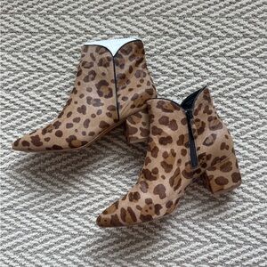 Cole Haan Leopard Print Ankle Boots
